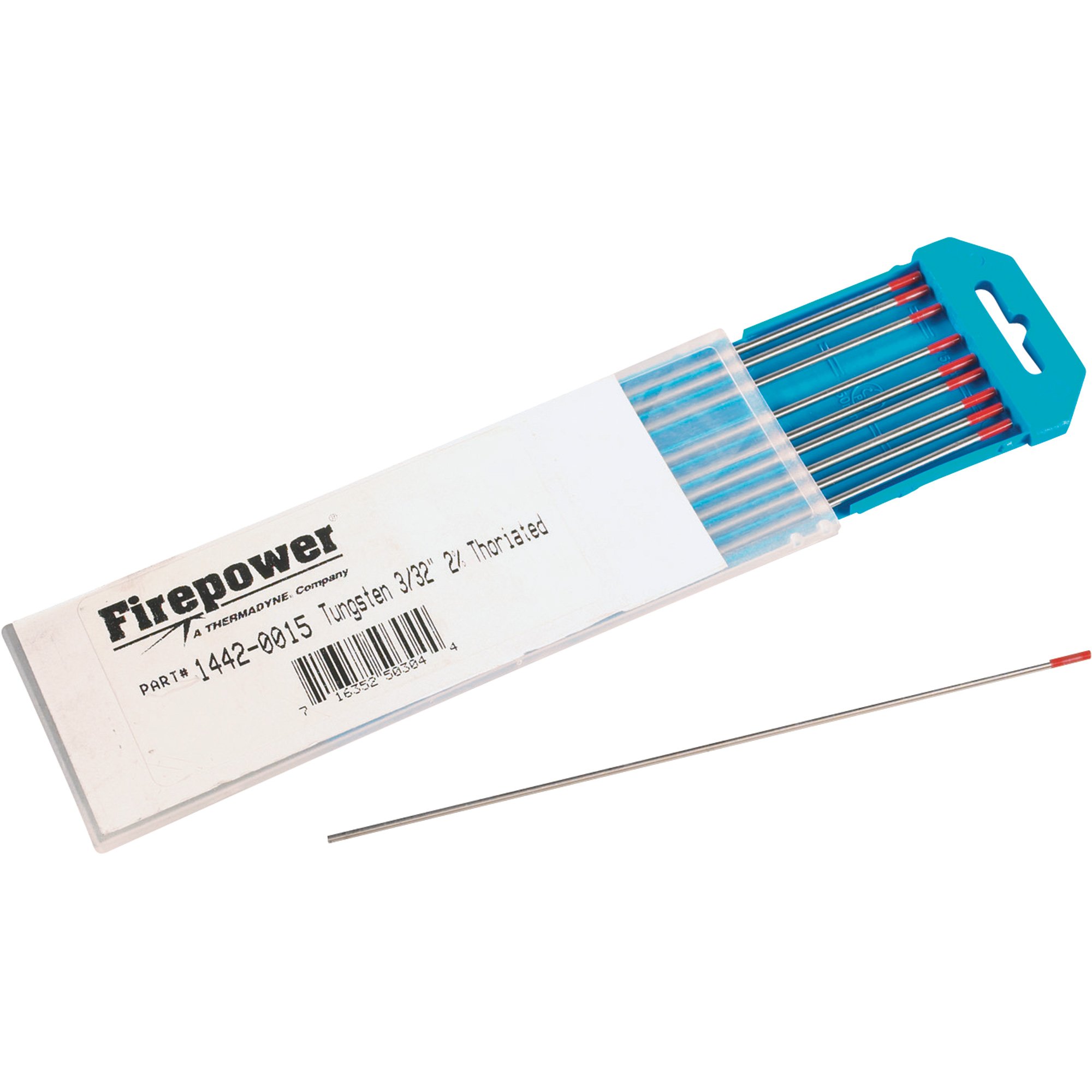 Firepower Tungsten Welding Electrodes — 2% Thoriated, 3/32in., 10-Pk., Model# T3327GT2
